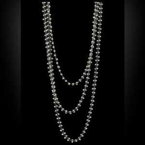 Ten Thousand Things Signature Beaded Three Strand Sterling Silver Necklace